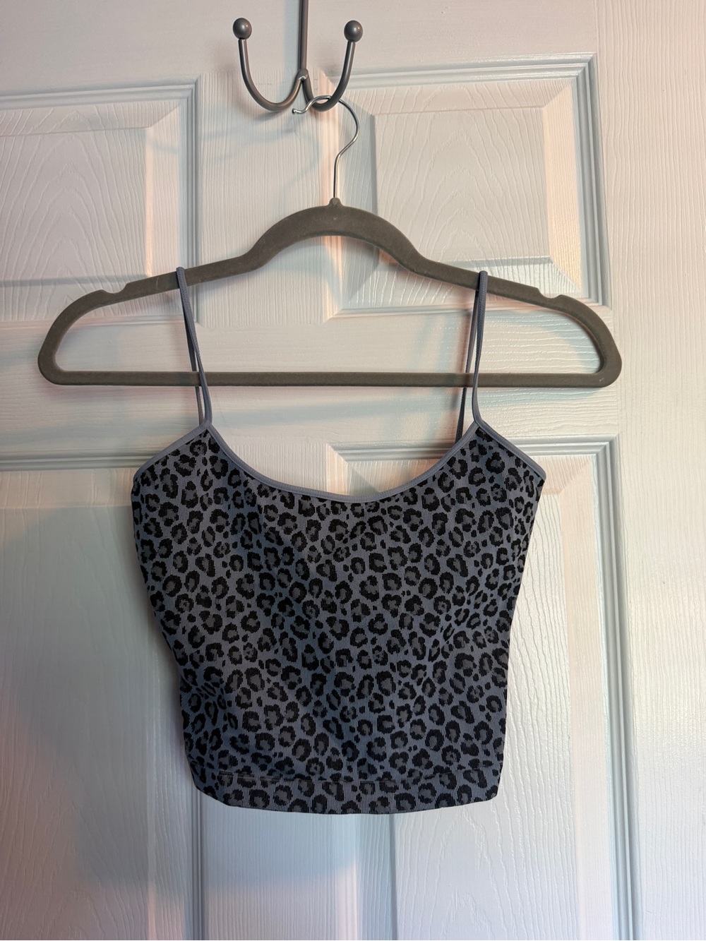 Nikibiki Gray Leopard Print Spaghetti Strap Camisole